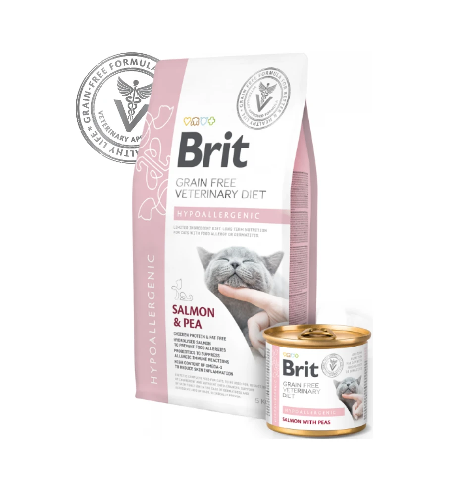 Brit Grain Free Veterinary Diet Hypoallergenic Blik - 6 X 200 Gram - Image 2