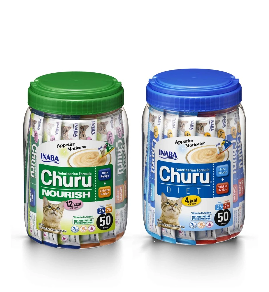 Churu Diet Appetite Motivator Kip & Tonijn - 50 Sticks - Image 2