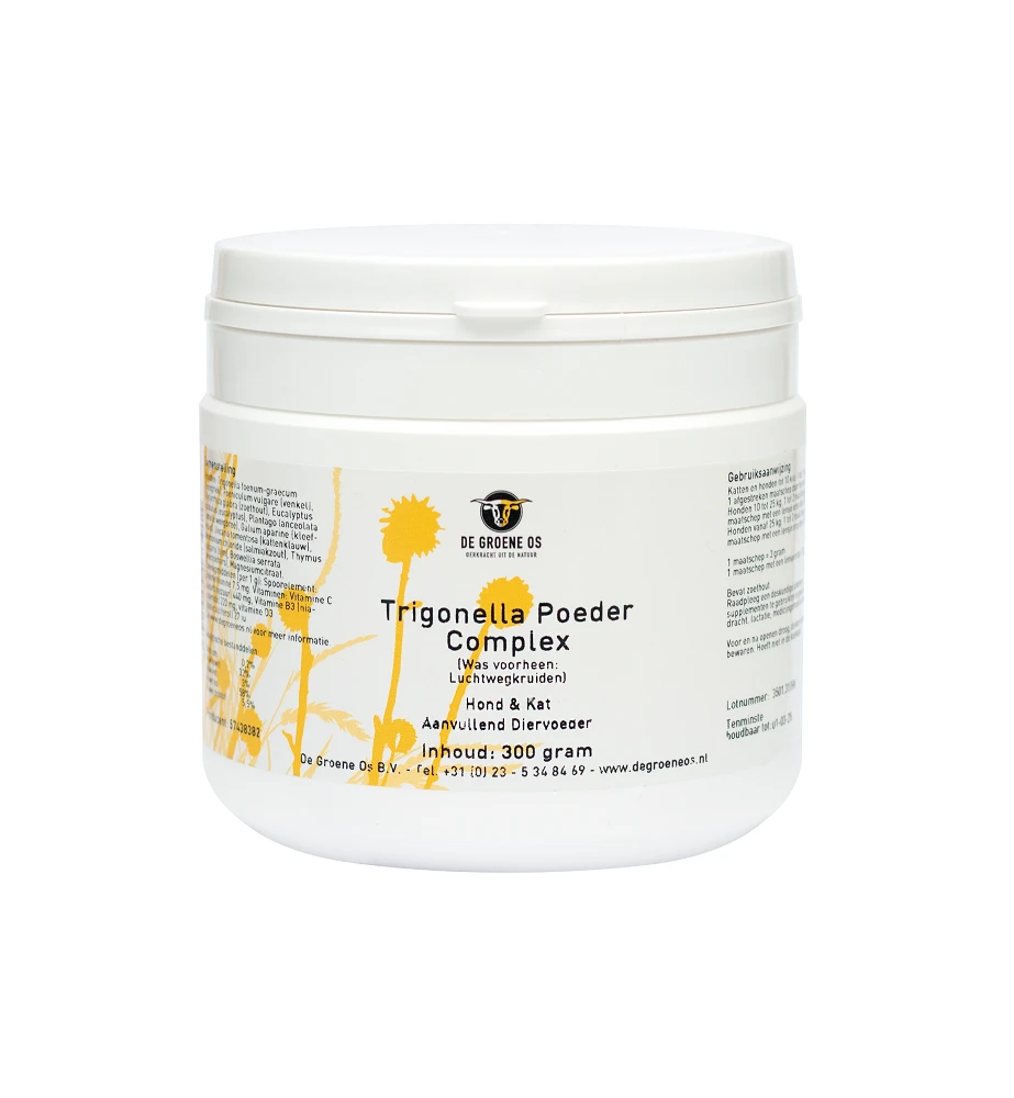 De Groene Os Trigonella Poeder Complex Hond & Kat - 300 Gram