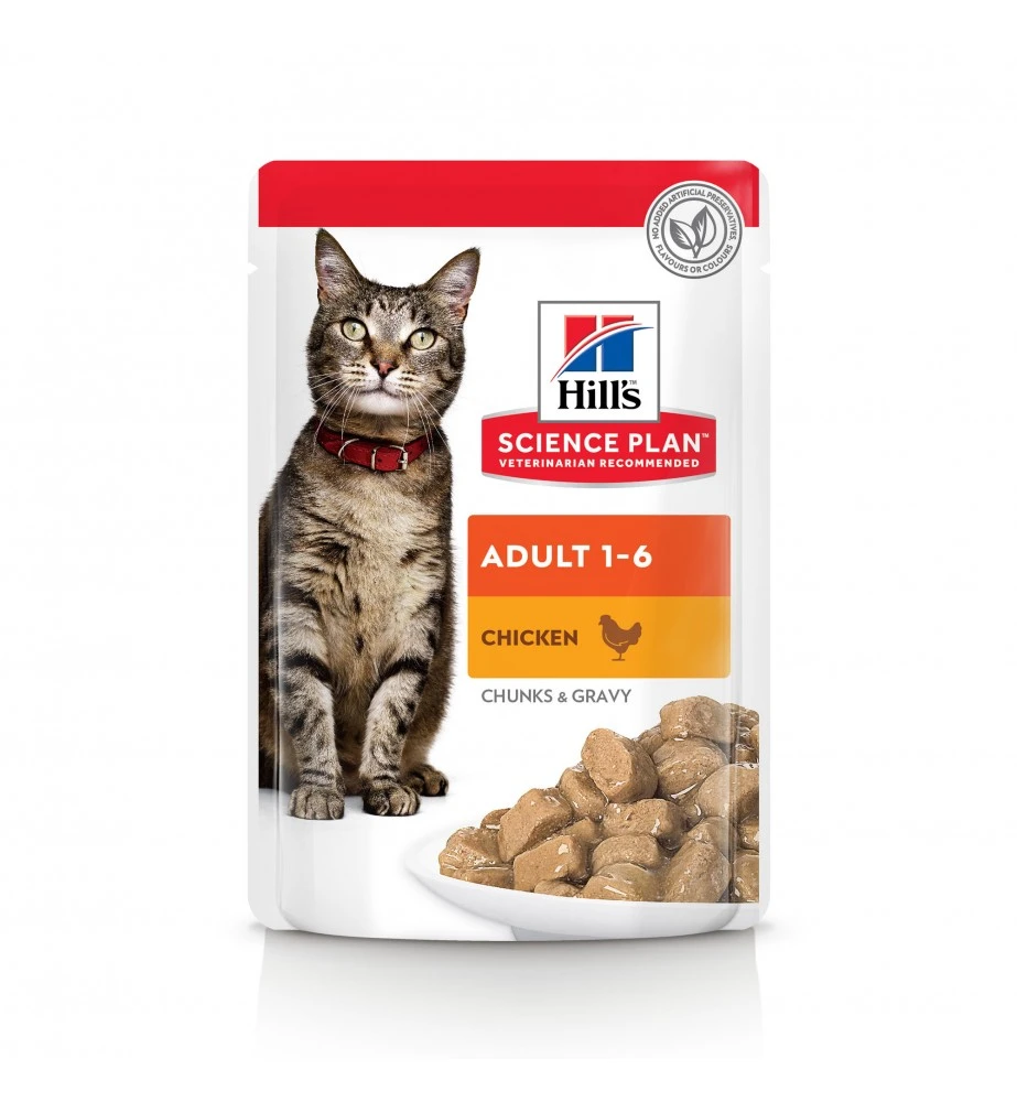 Hill's Science Plan Adult Maaltijdzakjes Met Kip - 12 X 85 Gram