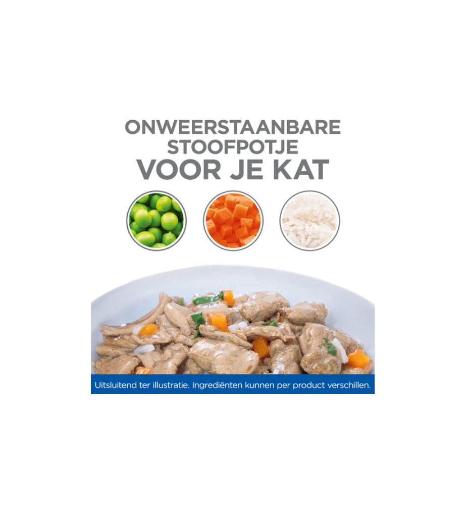 Hill's Science Plan Healthy Cuisine Volwassen Kat Stoofpotje Kip & Zalm - 4 X 12 X 80 Gram - Image 3
