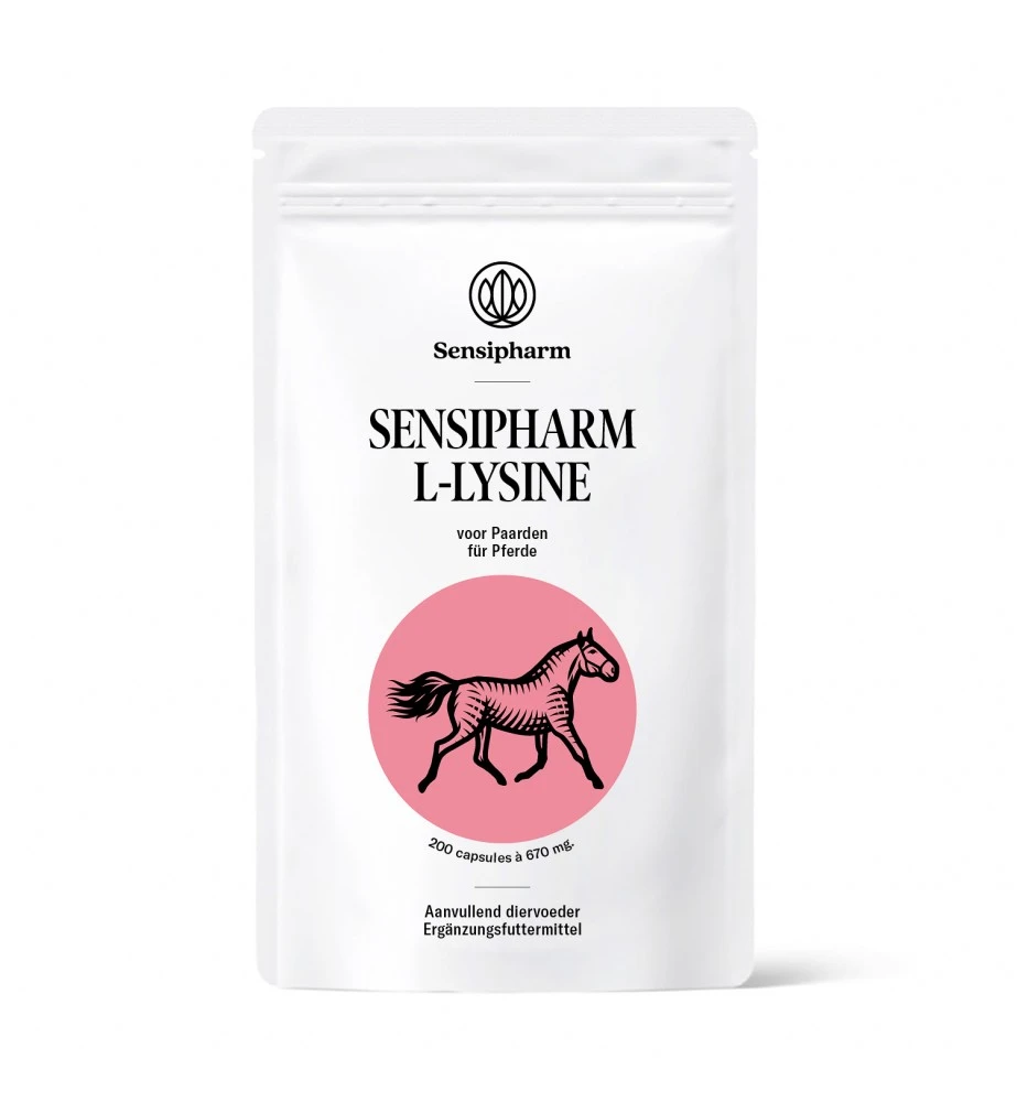 Sensipharm L-Lysine Paard - 200 Capsules